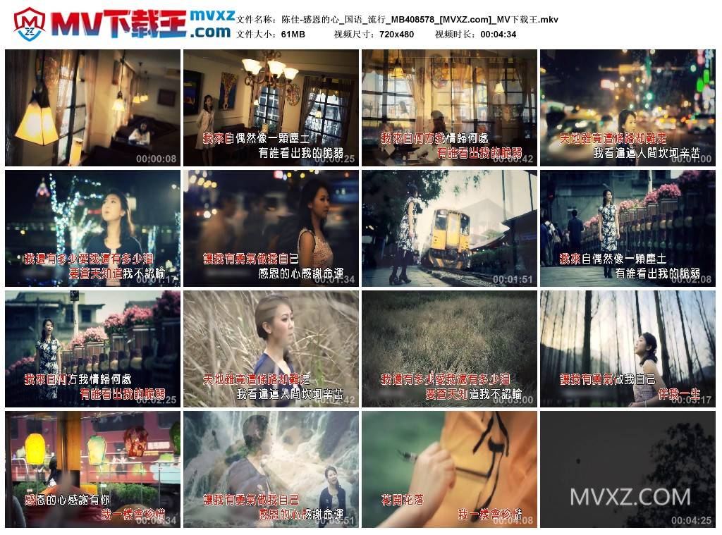 陈佳-感恩的心_国语_流行_MB408578